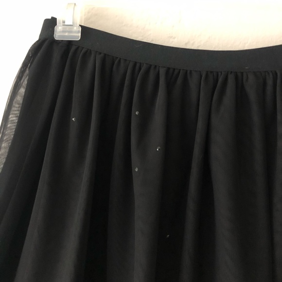 ❌SOLD❌Tulle Ballet Skirt / Black w/ Rhinestones - Picture 7 of 10